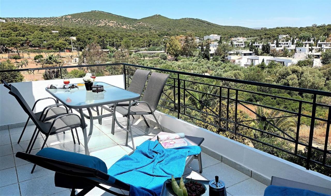 Dea Del Mare Complex In Front Of The Sea. Sounion Exterior foto