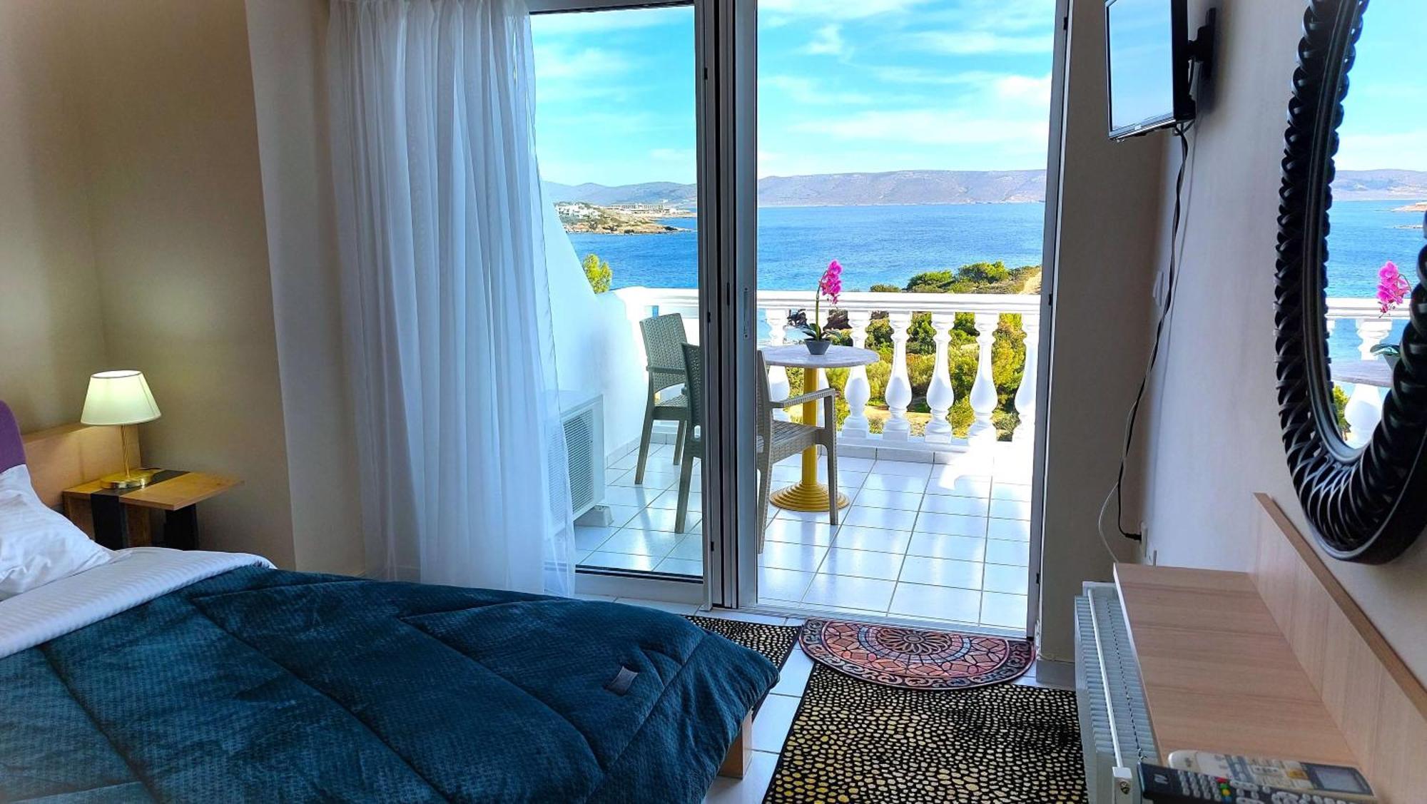 Dea Del Mare Complex In Front Of The Sea. Sounion Exterior foto