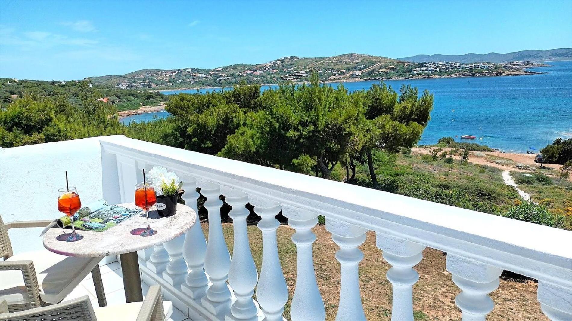 Dea Del Mare Complex In Front Of The Sea. Sounion Exterior foto